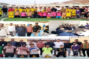 مدير عام التواهي يتفقد نادي الروضة الرياضي بالقلوعة