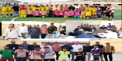 مدير عام التواهي يتفقد نادي الروضة الرياضي بالقلوعة 