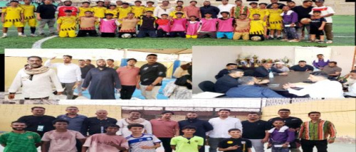 مدير عام التواهي يتفقد نادي الروضة الرياضي بالقلوعة 