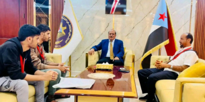 هرهرة يستقبل الطالب المتفوق من ذوي الهمم ماجد نجيب وشقيقه بالعاصمة عدن