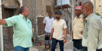 مدير مديرية صيرة يطّلع على مستجدات اصلاح مشكلة طفح مياة الصرف الصحي