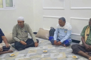بن مشدود يطمئن على صحة رئيس القسم المالي بانتقالي تريم بعد نجاح العملية الجراحية