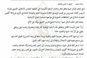حلف قبائل شبوة يعلن تأييده لدعوة المجلس الانتقالي إلى مليونية النفير والتعبئة العامة في 14 أكتوبر
