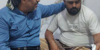 رئيس انتقالي سرار يزور القائد علي الكلدي ورفاقه الجرحى للأطمئنان على صحتهم