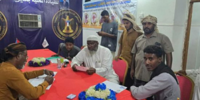 انتقالي السوم يواصل تسجيل المواطنين والشباب في التعبئة الشعبية العامة للدفاع عن الجنوب 