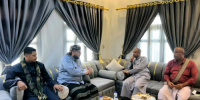 الجفري يقدم واجب العزاء للقاضي شاكر بنش في وفاة والده