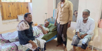 قيادات في انتقالي حضرموت تزور  المناضل خالد غيدرون النموري للاطمئنان على صحته